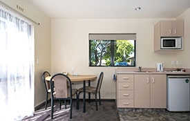 kitchen and dining area